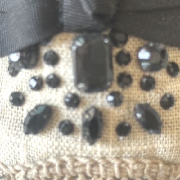 Simply Vera Wang  Espadrille Rhino Stone Shoes Size 9 - Picture 8 of 8